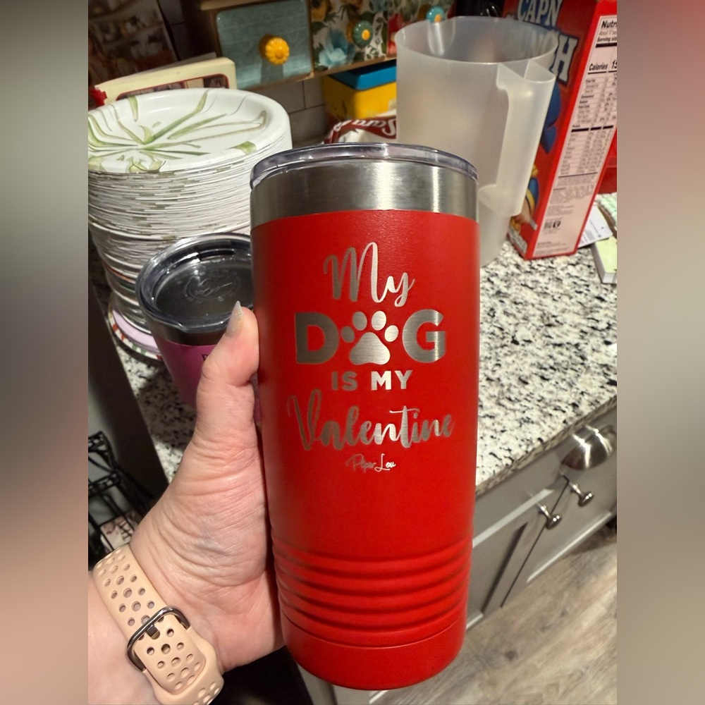 20oz My Dog is my Valentine Tumbler